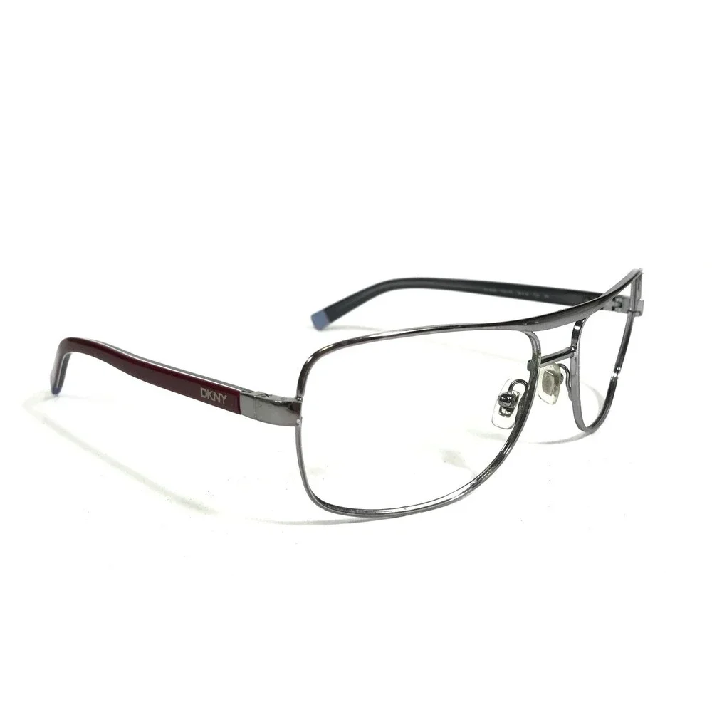 DKNY Eyeglasses Frames DY 5050 1003/87 Red Silver Square Full Rim 58-16-135